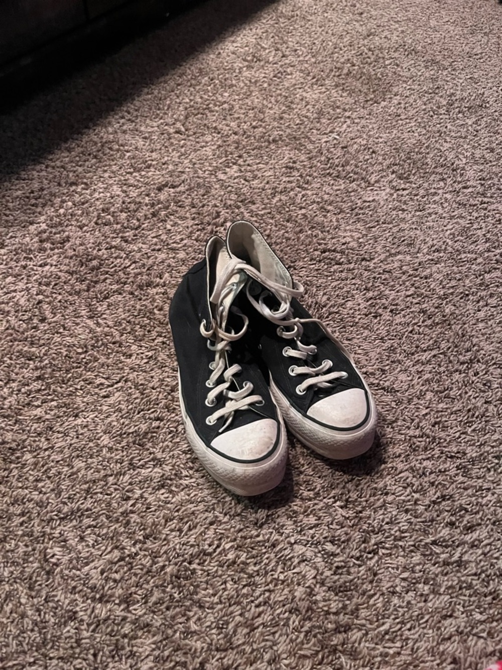 Converse Black and White Classic high top -Top platforms Sneakers